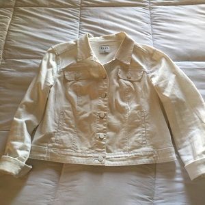 Elle White Denim Jean Jacket
